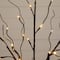 3ft. 5ft. 6ft. Artificial Brown Birch Trees with Warm White LED Lights - Set of 3